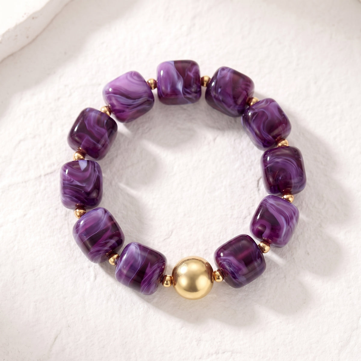 Amethyst-Traum – grobes Armband