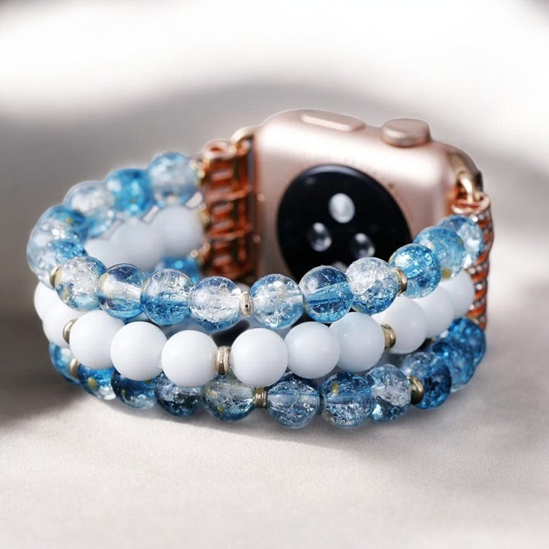 Crystal Jade Frost Stretch Uhrenarmband