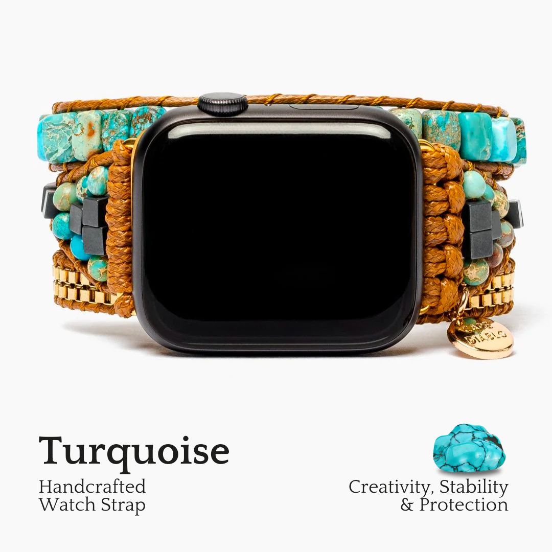 Bracelet Apple Watch Énergie Apaisante Turquoise