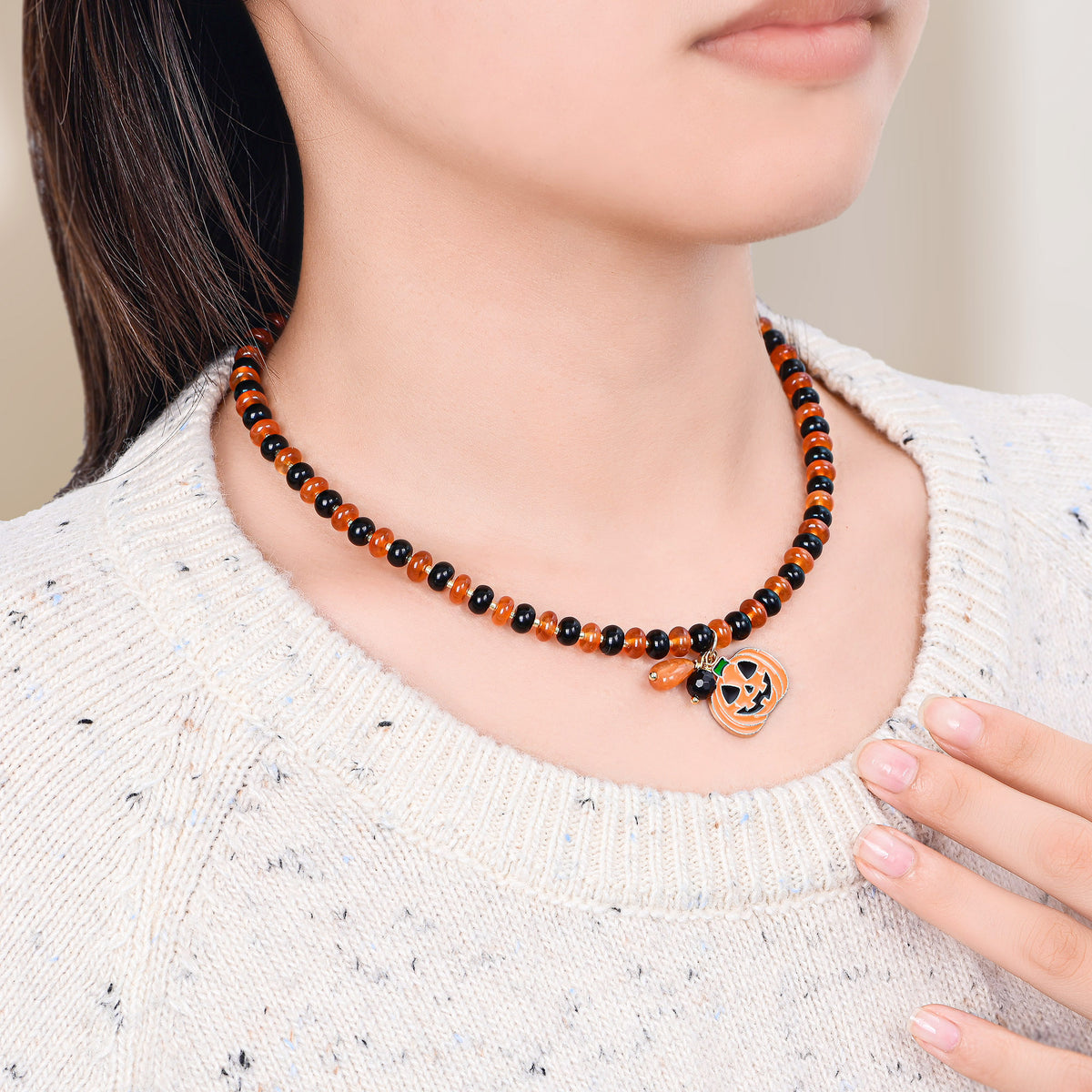 Winterbeeren-Perlenkette