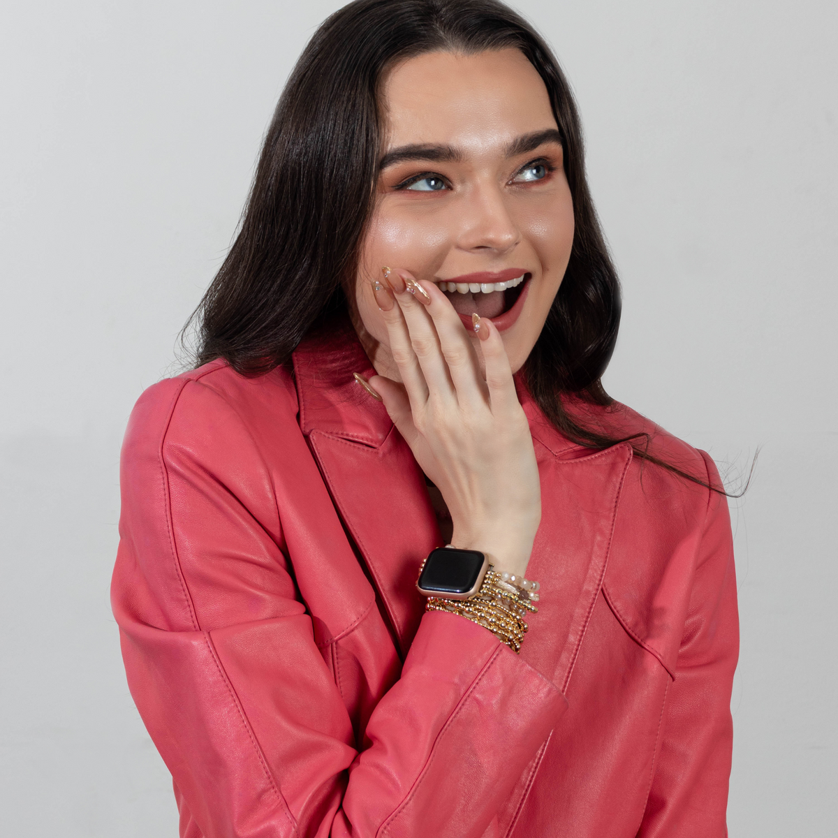 Goldenes Zurückhaltendes Armband-Set