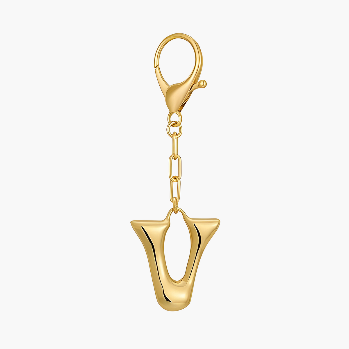 Schlüsselanhänger mit Initial-Buchstaben in Blasenoptik & Taschenanhänger