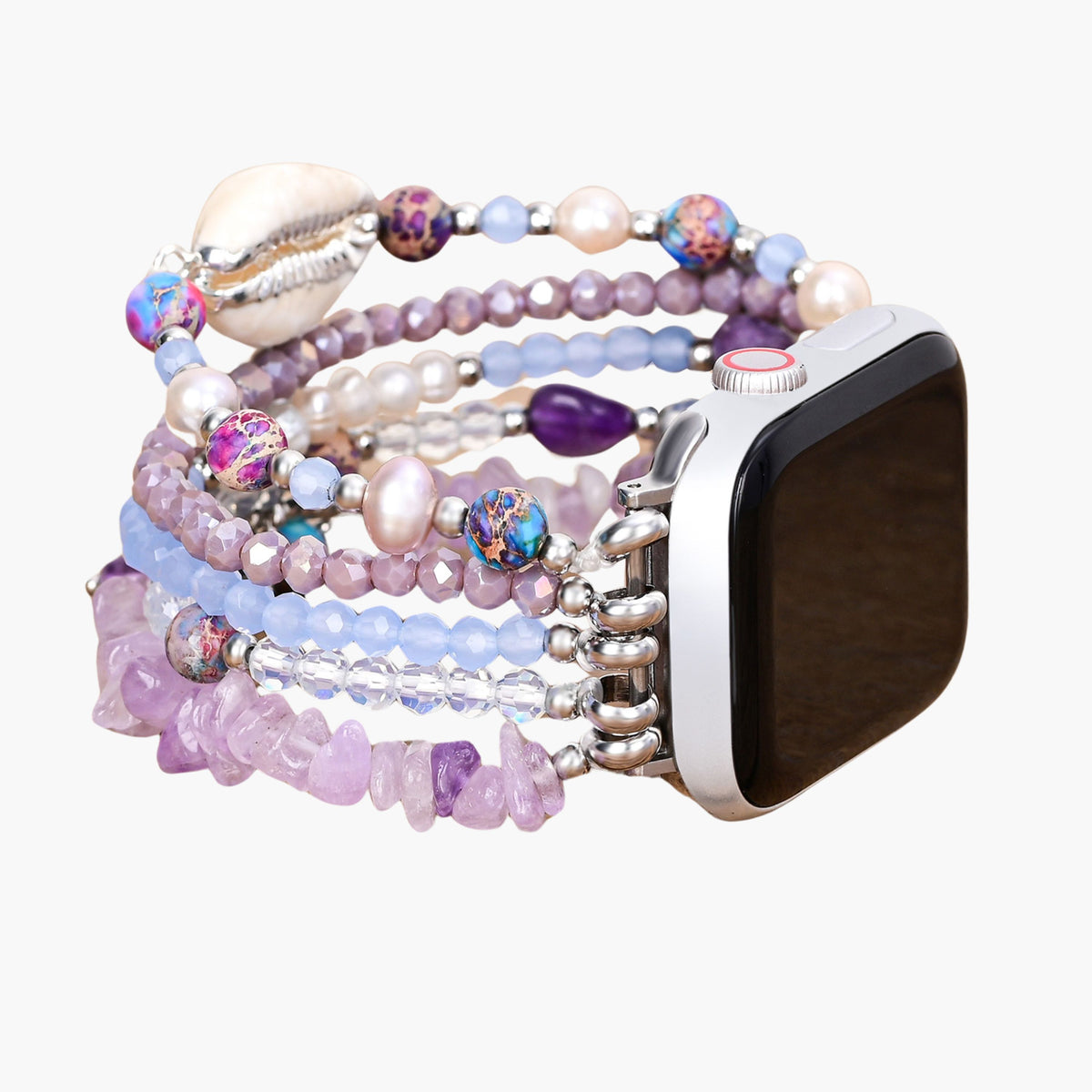Bracelet extensible Apple Watch couleur rivage lilas