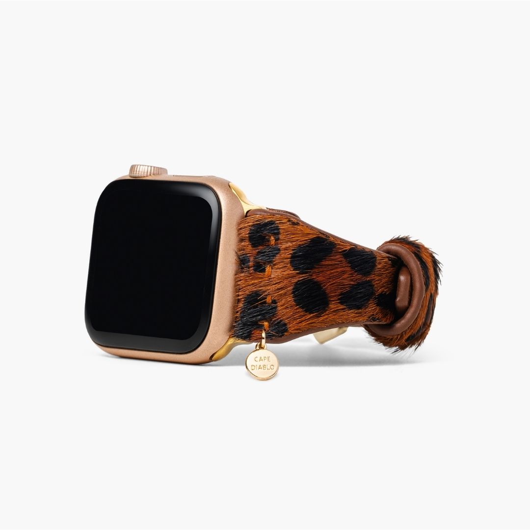 Panthera braunes Leder Apple Watch Armband