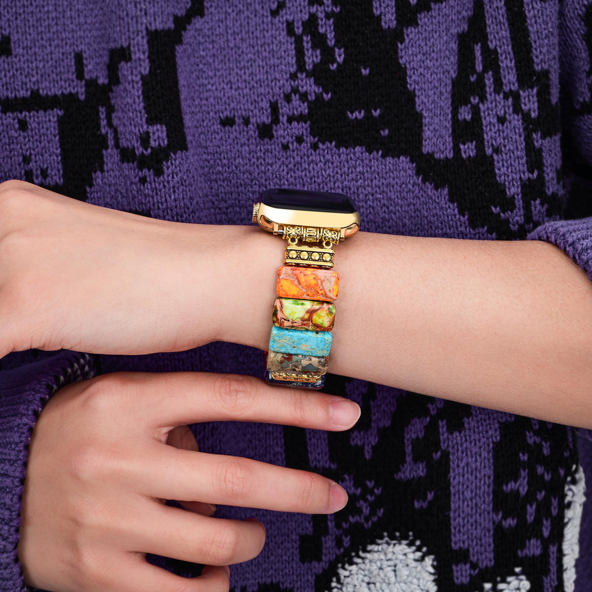 Bracelet Chic Chakra Stretch Apple Watch