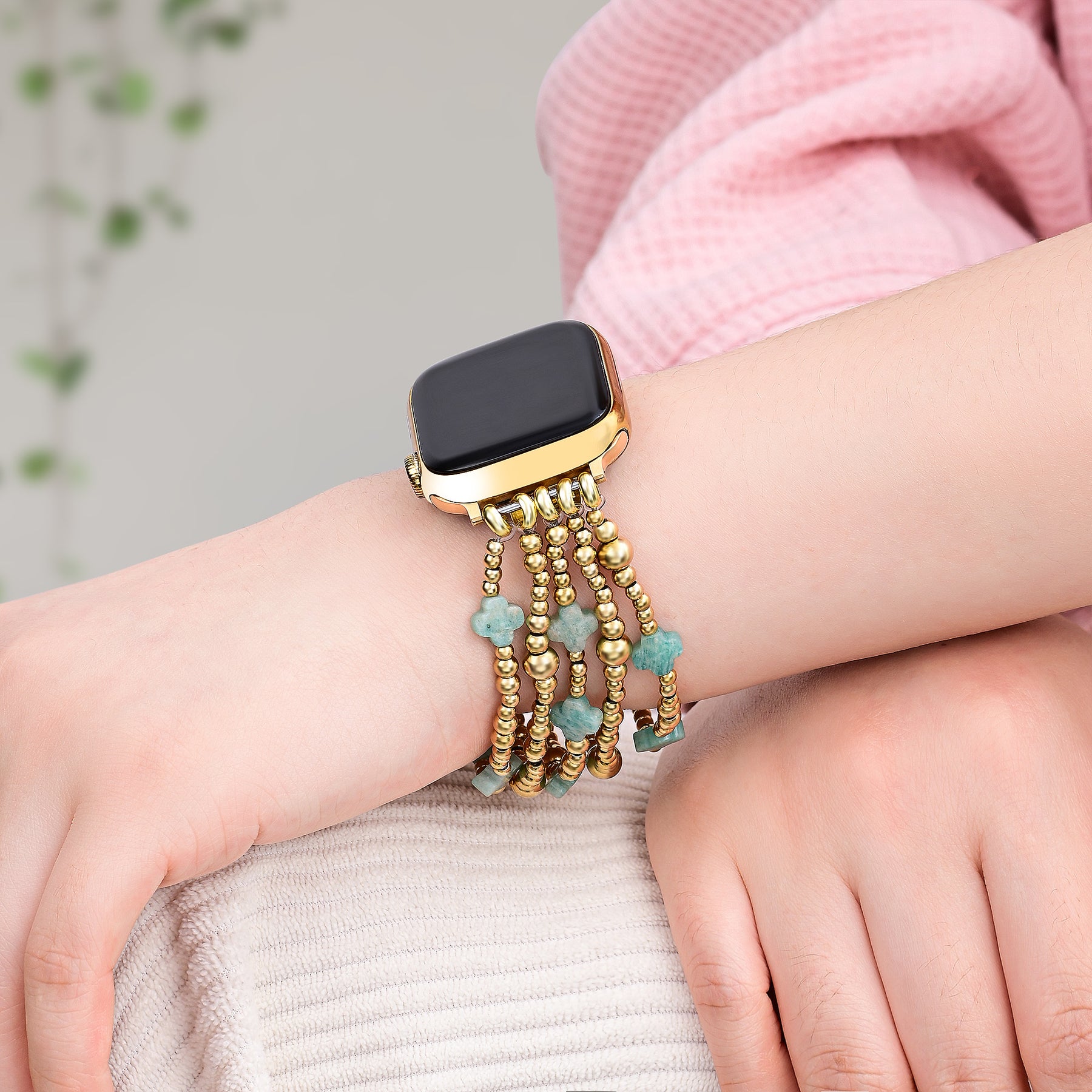 Bracelet Apple Watch Serene Blue Cross Stretch