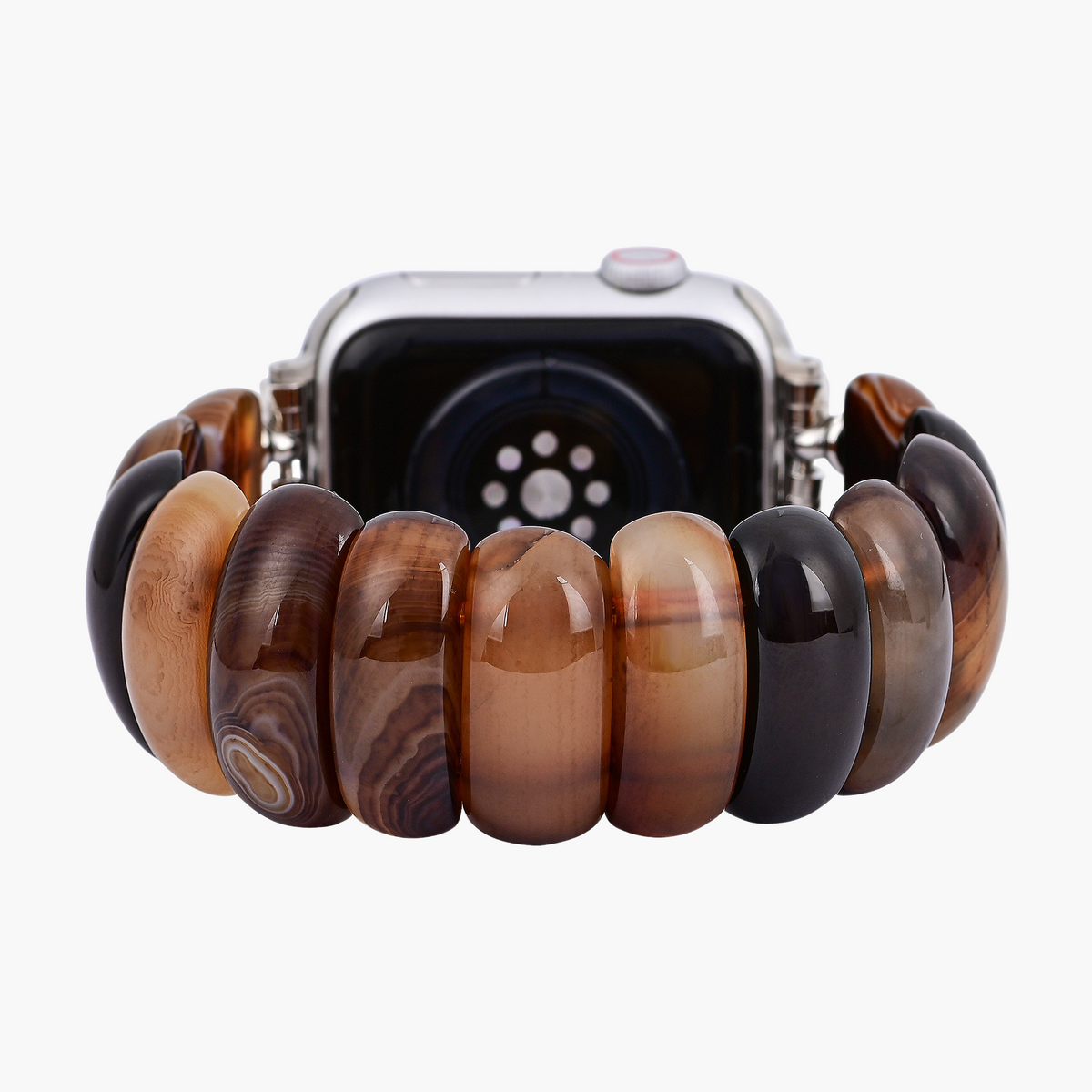 Earthly Ember Achat Stretch Apple Watch Armband