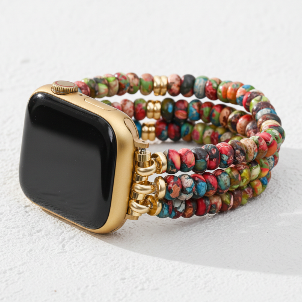 Kaleidoskop Boho Dehnbares Armband für Apple Watch