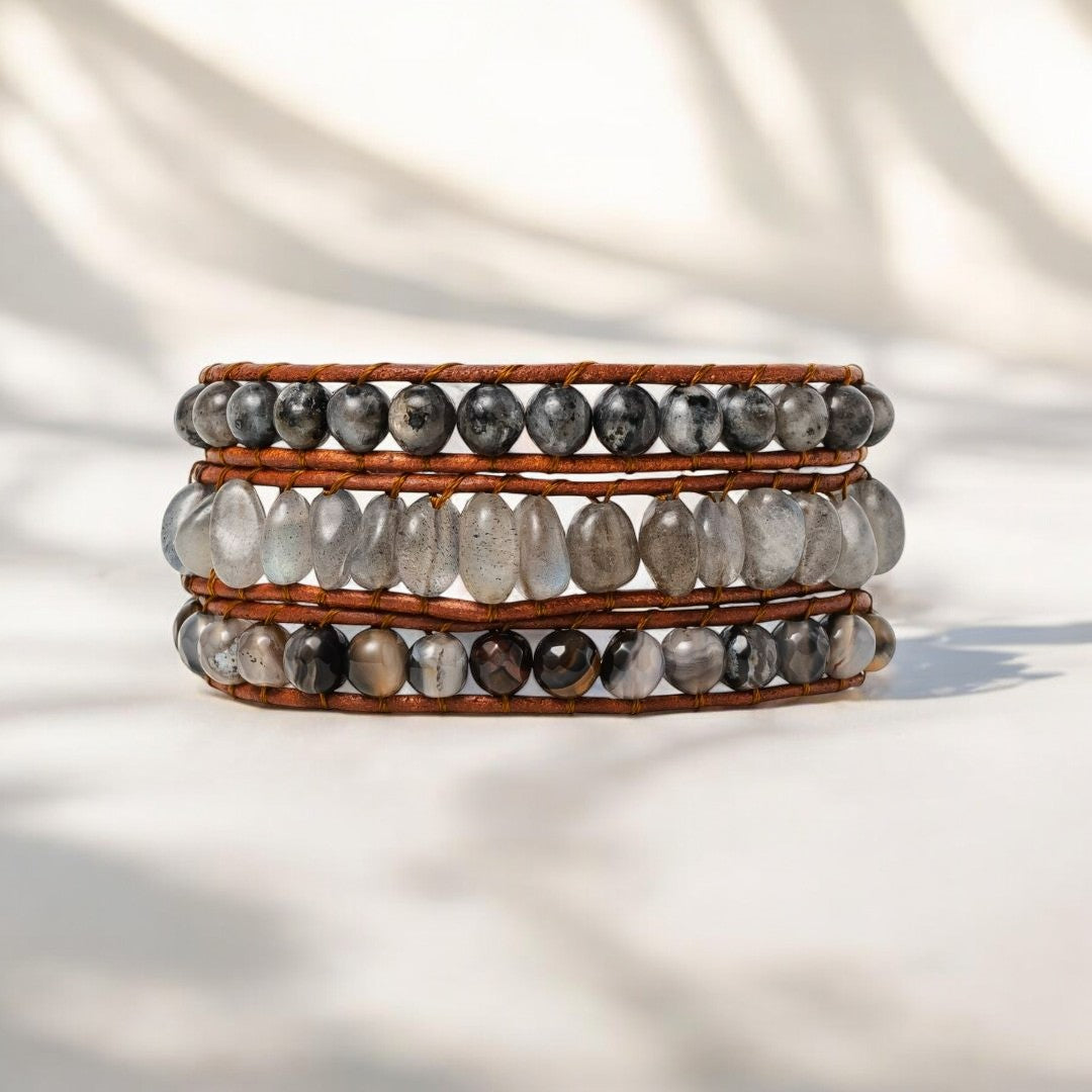 Labradorit Kunsthandwerker Wickelarmband