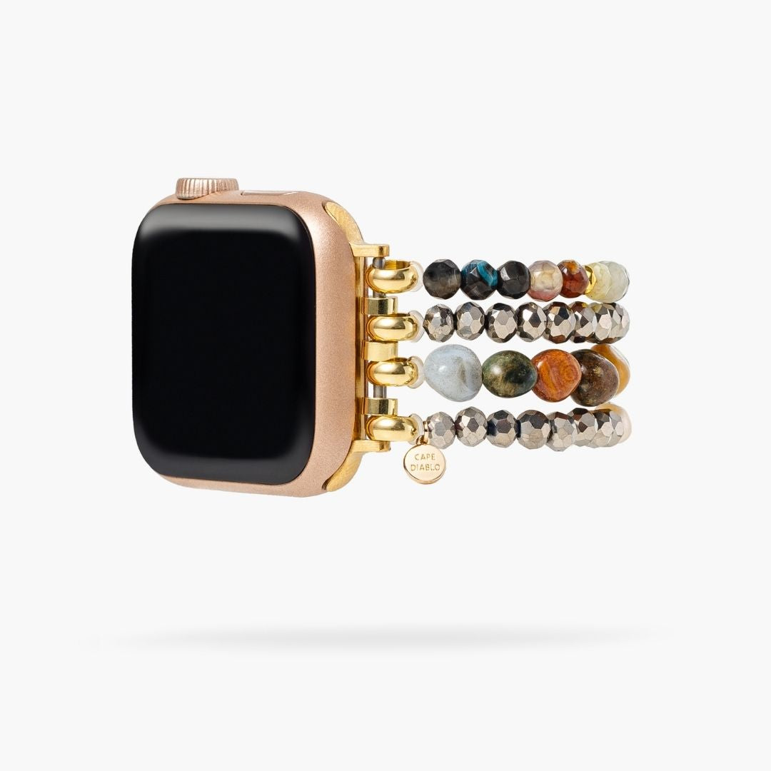 Agate Pearl Cascade Apple Watch Armband