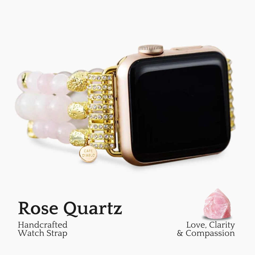 Rosequarz Stretch Apple Watch Armband