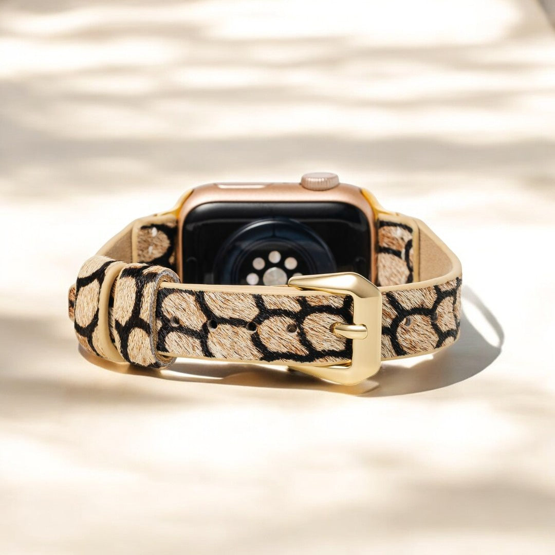 Midnight Scales Leder Apple Watch Armband