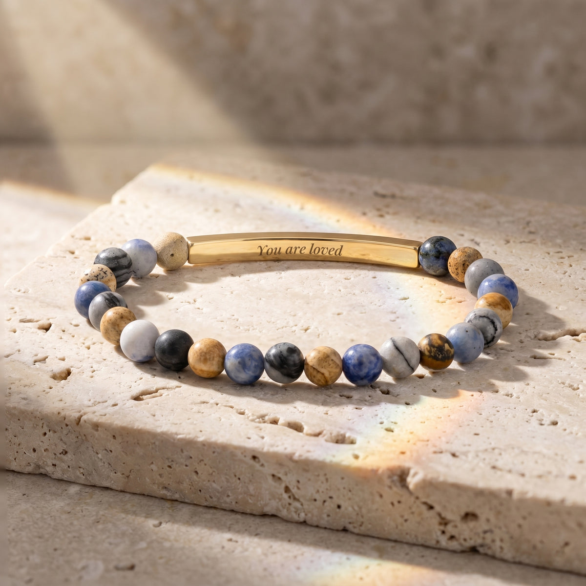 Geheimnachrichten-Stein Bracelets