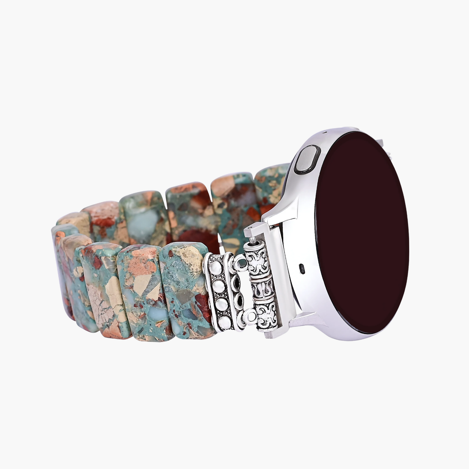 Bracelet extensible en jaspe tibétain Earth pour Apple Watch