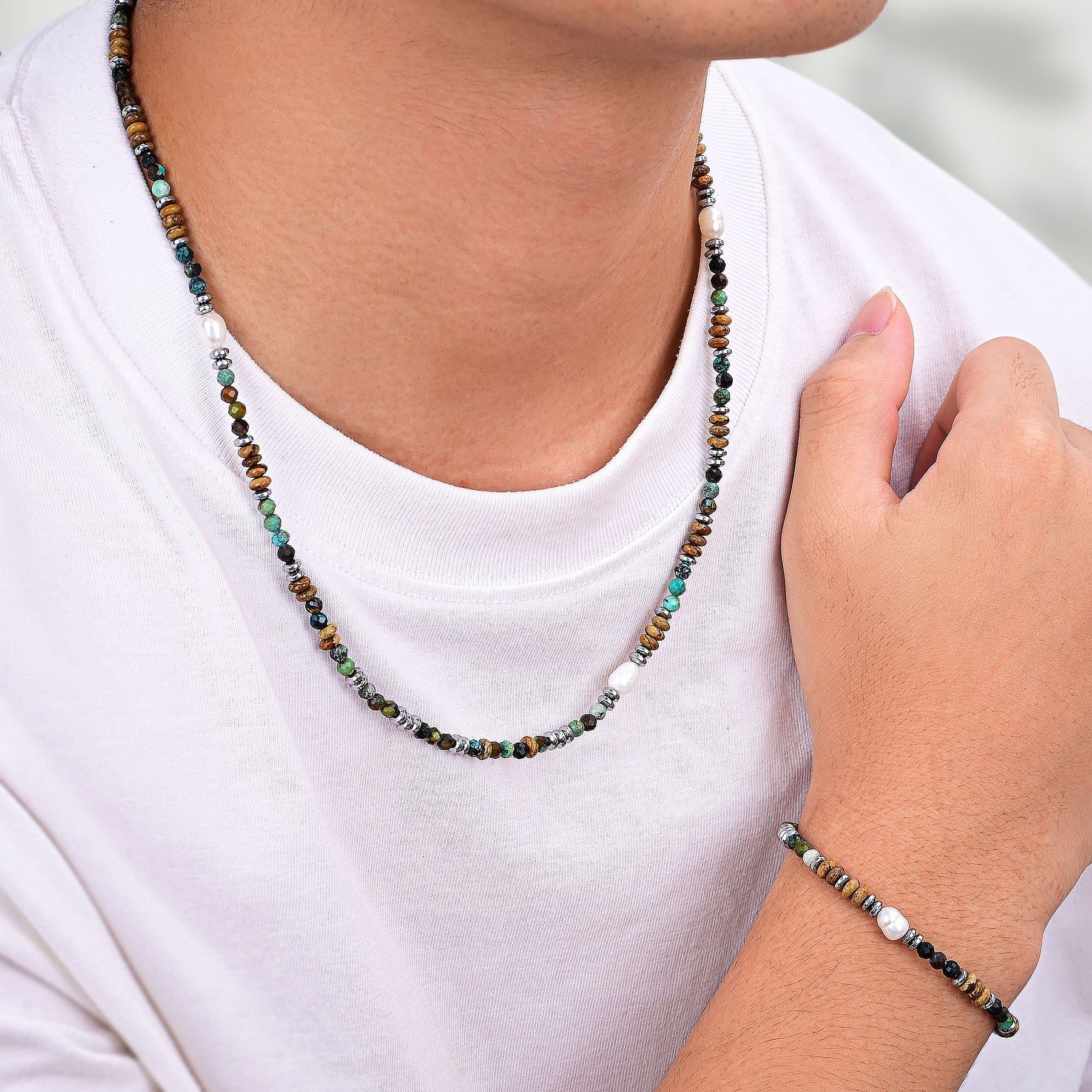 Collier Horizon Désert pour Hommes