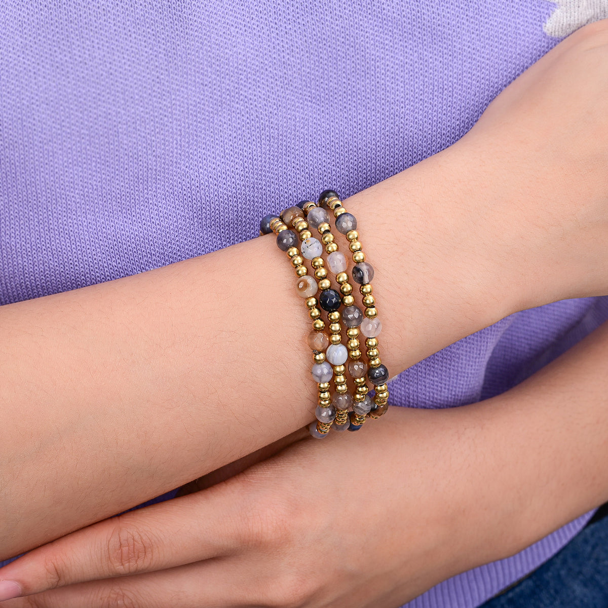 Achateleganz Armbandset