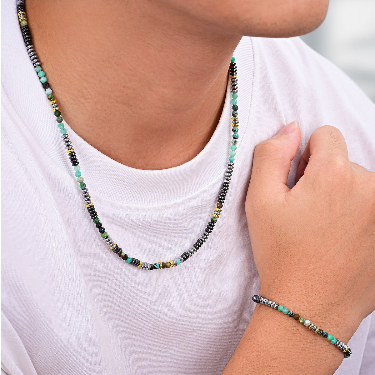 Herren Stahl Tide Armband