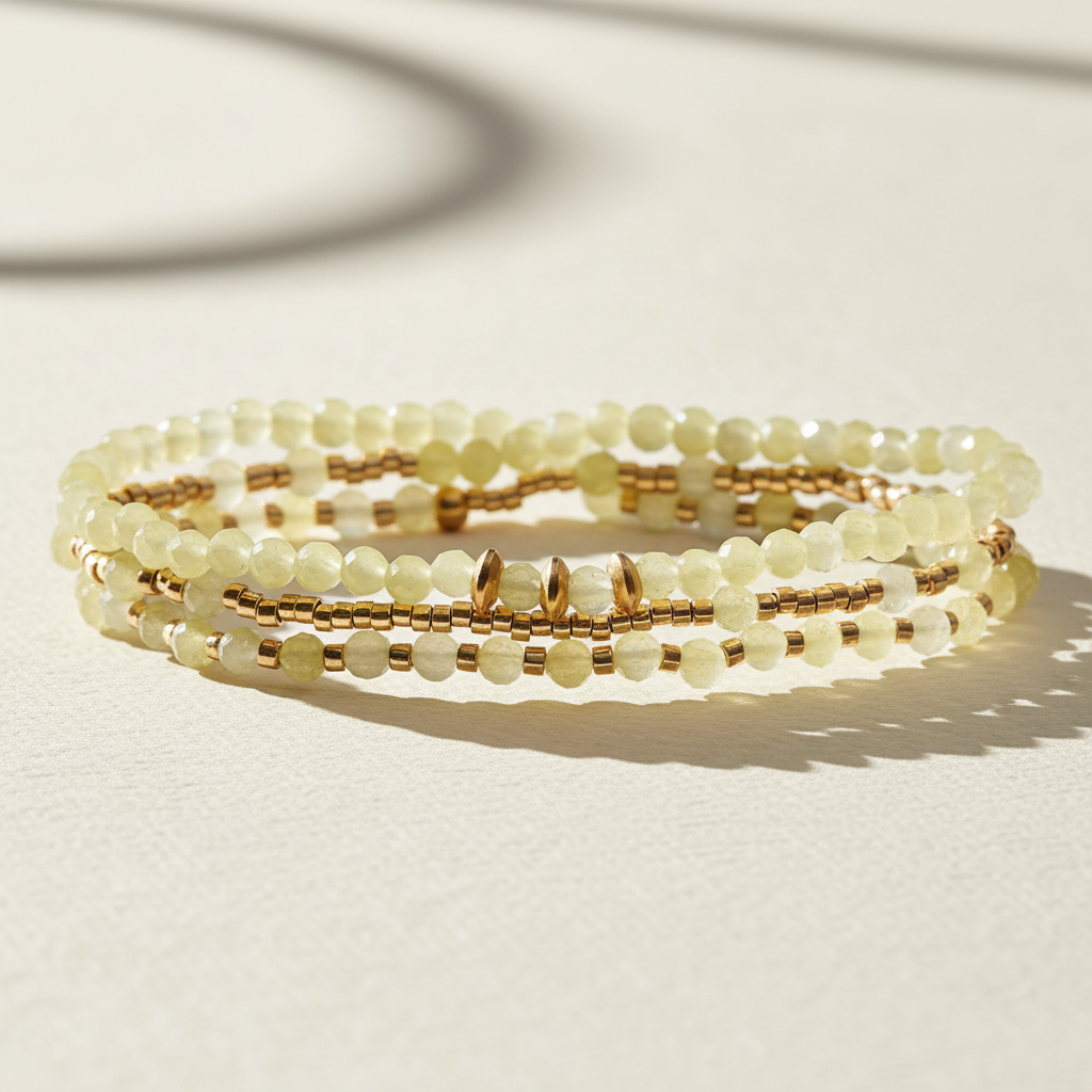 Bracelet/Collier multi-style lumière dorée