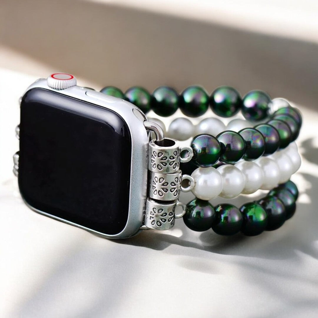 Galaxy Pearl Stretch Apple Watch Armband