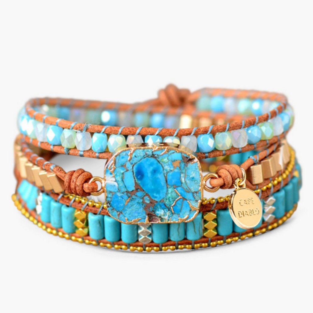 Turquoise Princess Wrap Bracelet - Cape Diablo