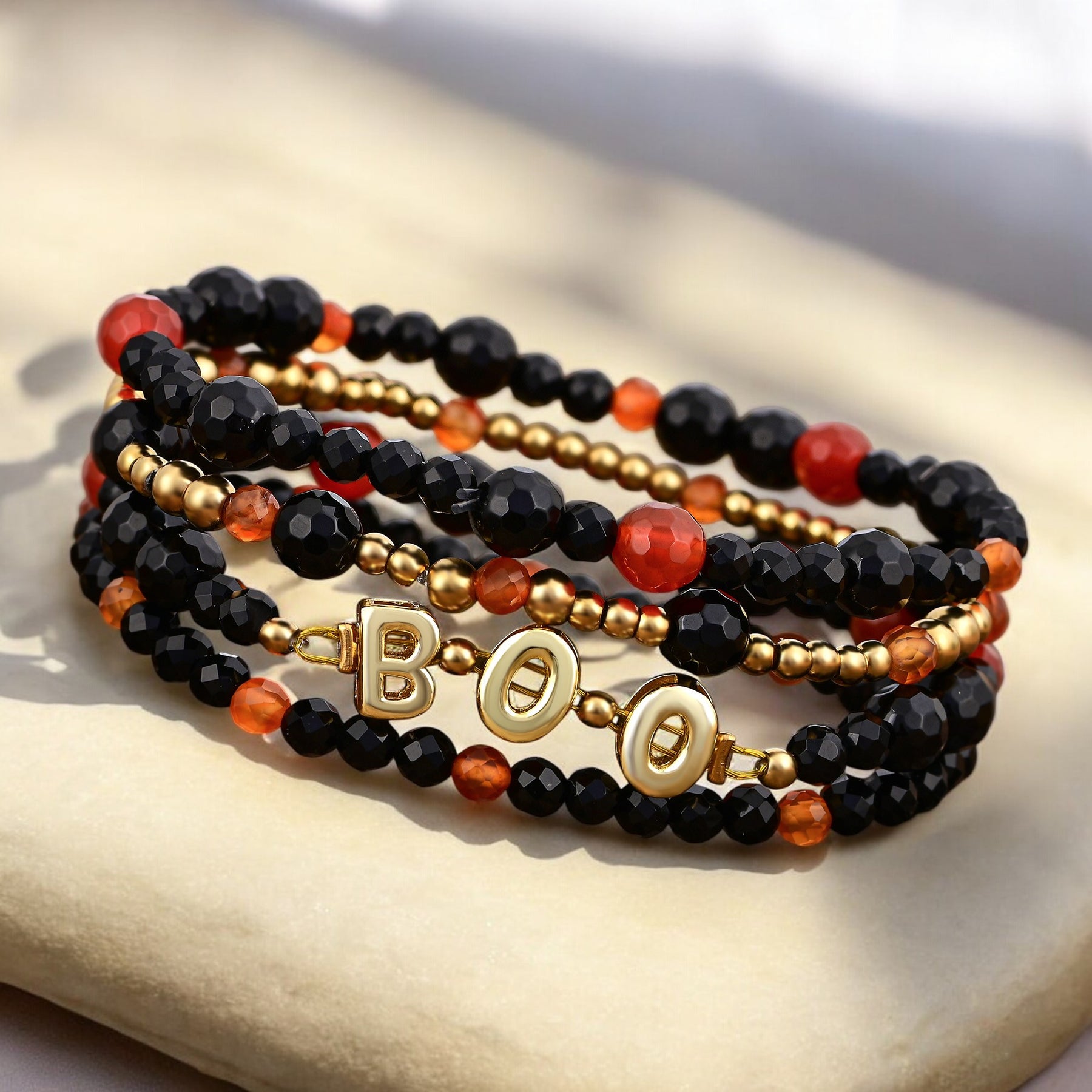 Halloween Kürbisfeld Armband Set