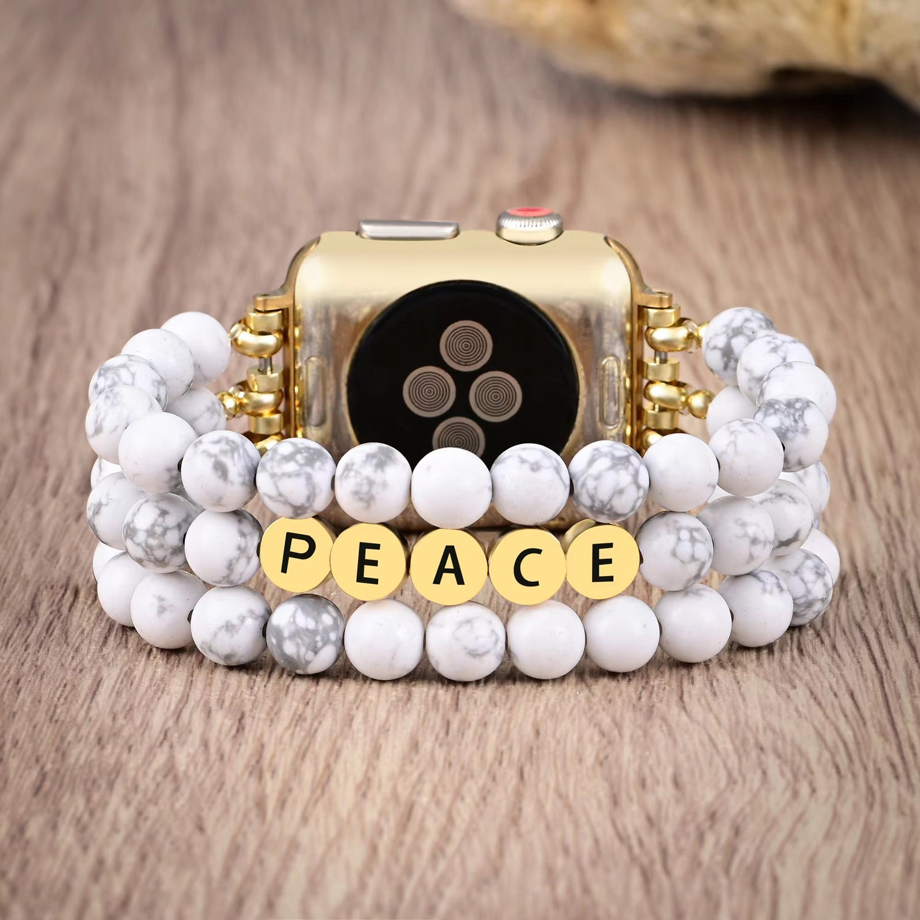 Bracelet Apple Watch Howlite Peace Inspiration
