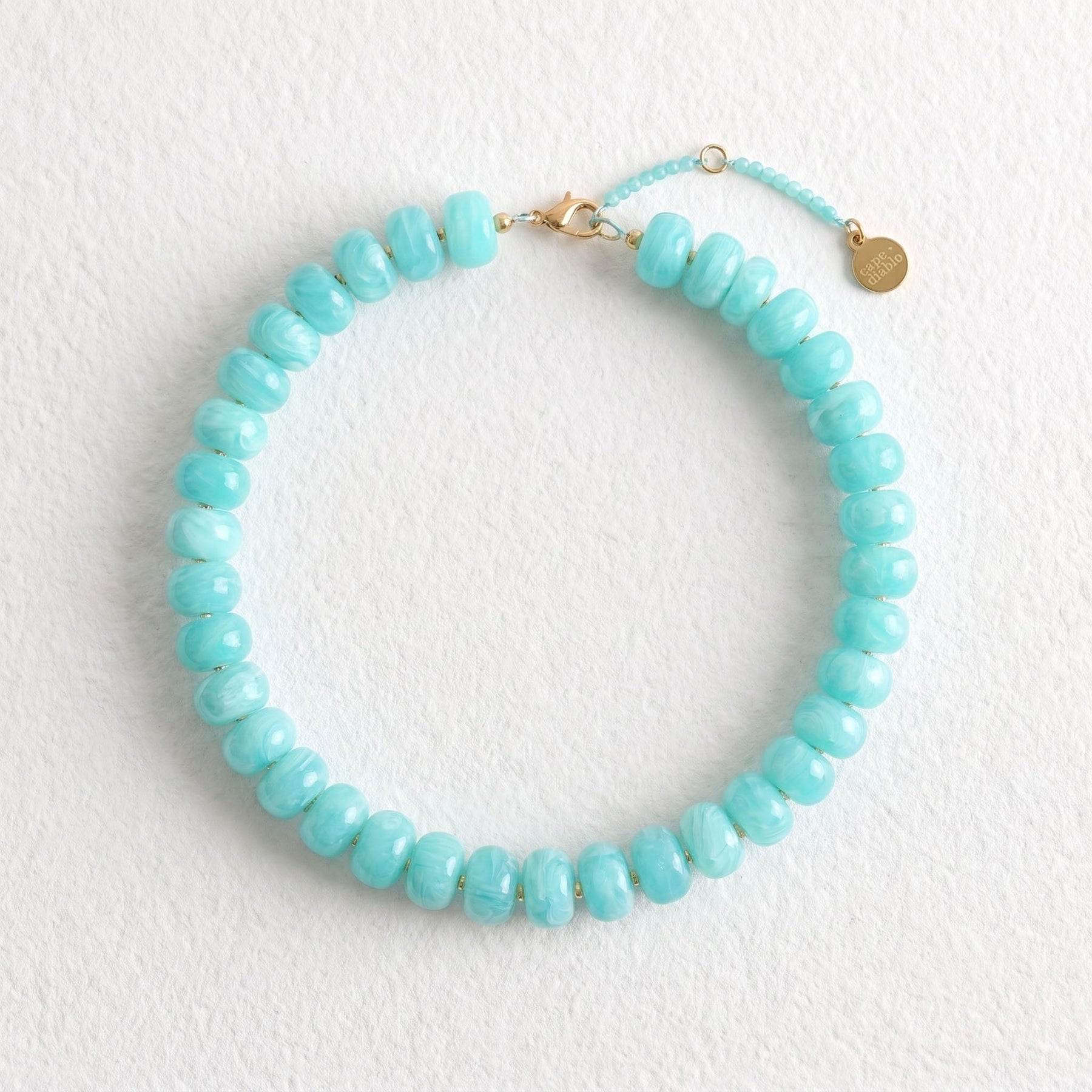Collier turquoise côtier de rêve, à grosses mailles