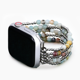 Bracelet extensible Amazonite Brilliance pour Apple Watch