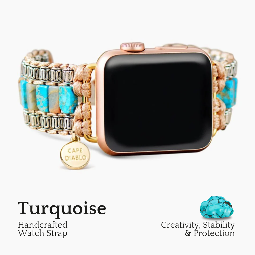Bracelet Apple Watch Divin Ivoire Turquoise