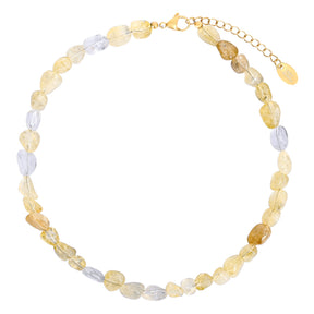 Collier Citrine Éclat Doré