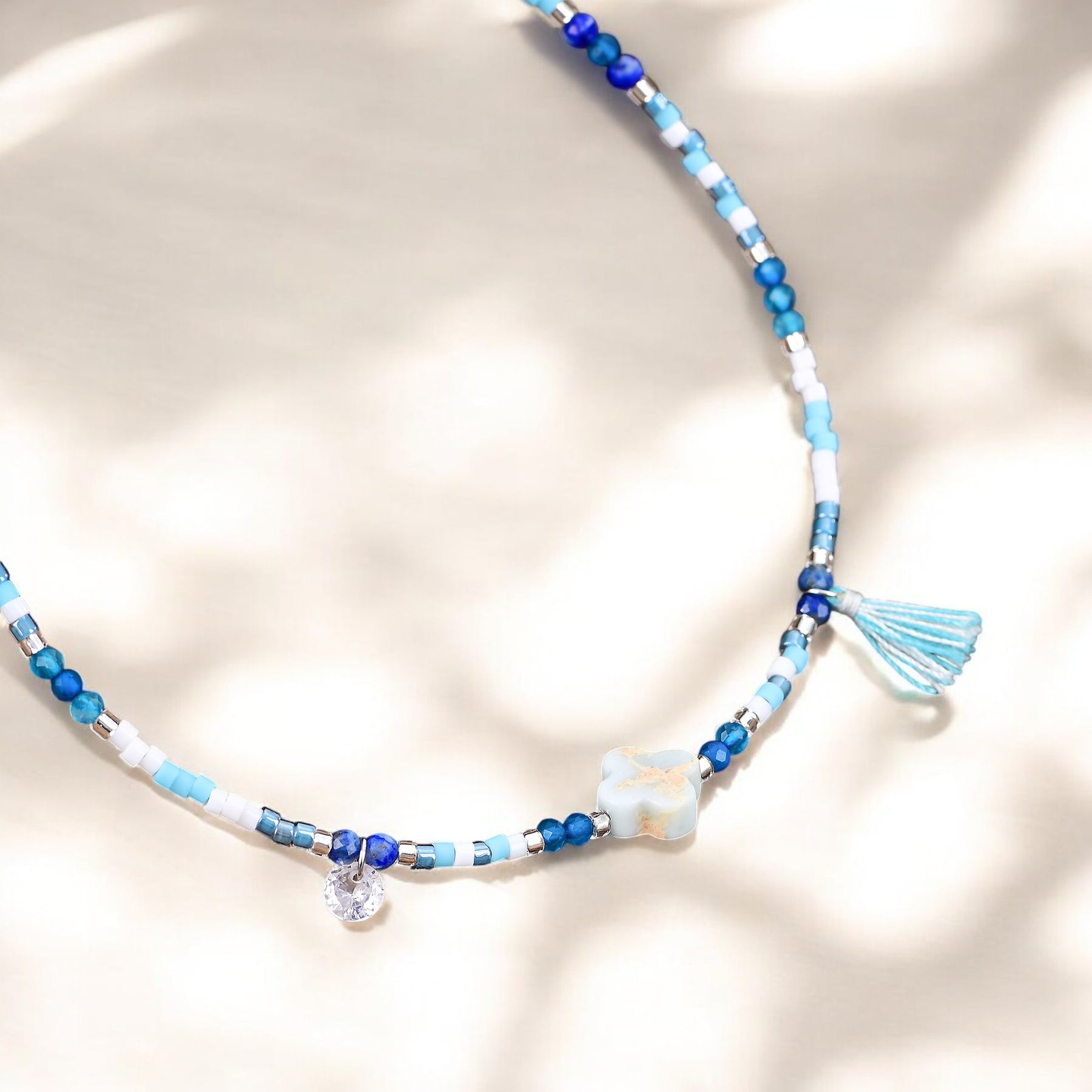 Ozeanbrise Lapis Fußkette