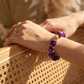 Amethyst-Traum – grobes Armband