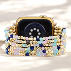 Juwel Lapis Amazonit Stretch Apple Watch Armband