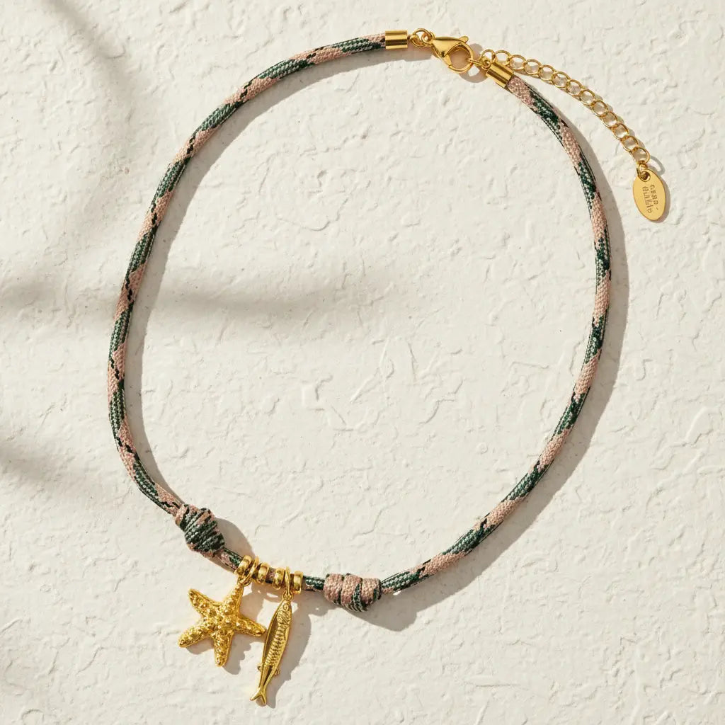 Küsten-Seestern-Anhänger-Halskette