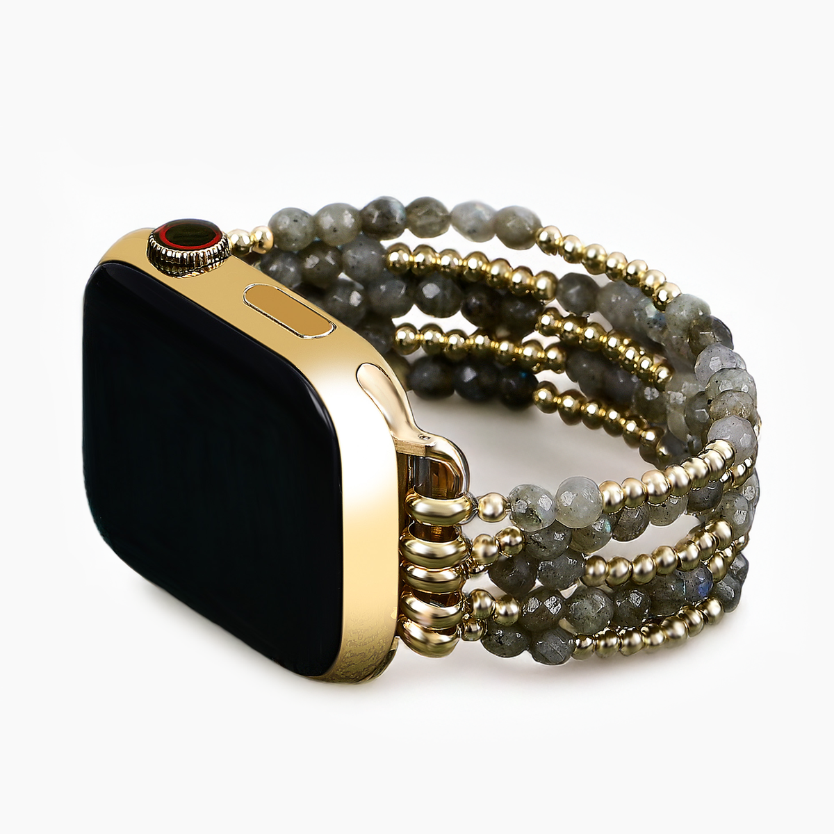 Bracelet extensible magique en labradorite pour Apple Watch