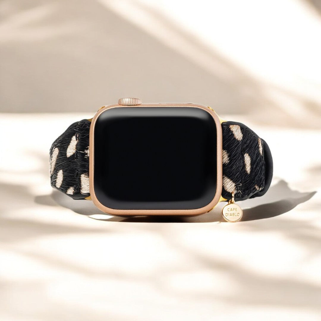 Monochromes Safari-Lederarmband für Apple Watch