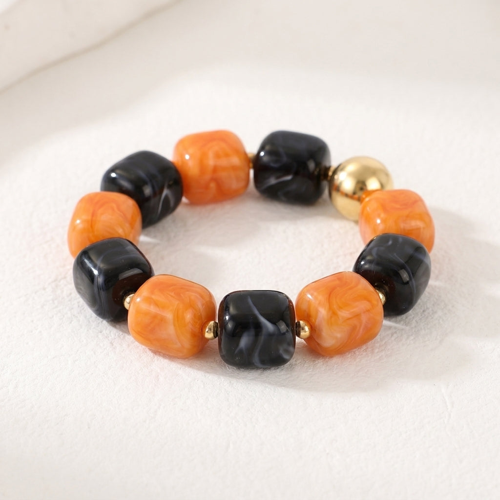 Kürbis-Dämmerung-Halloween-Klobiges Armband
