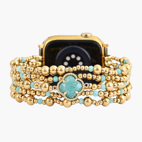 Bracelet de montre Apple Watch en Amazonite guérissante Delight