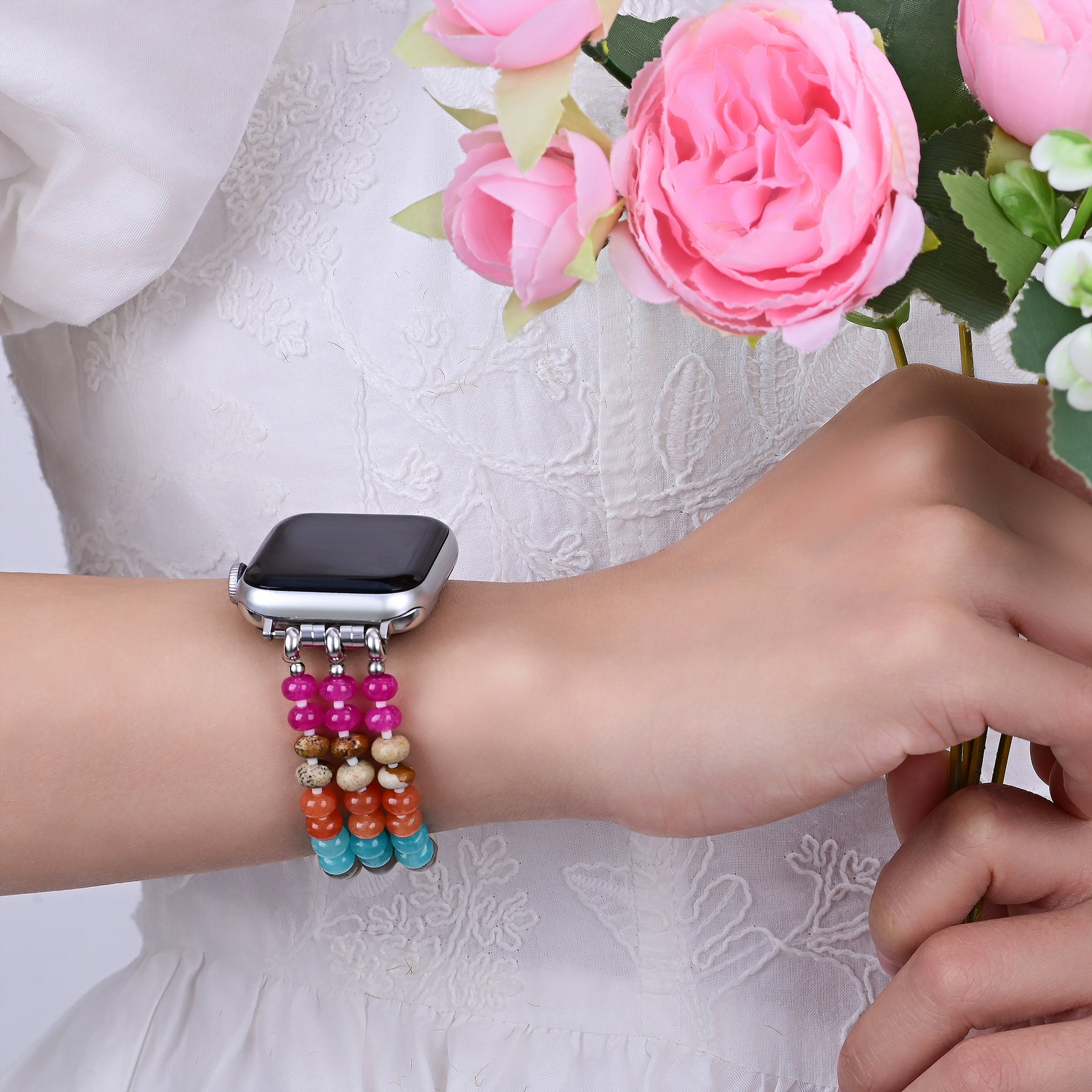 Aura Bloom Stretch Apple Watch Armband