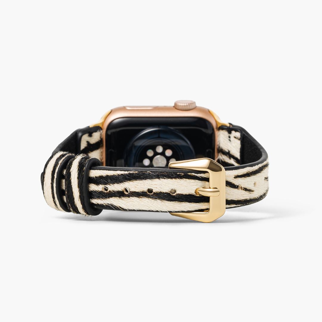 Bracelet Apple Watch en cuir Zebra Luxe