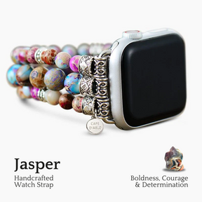 Apple Watch Strap aus intensivem Jaspis-Stretch