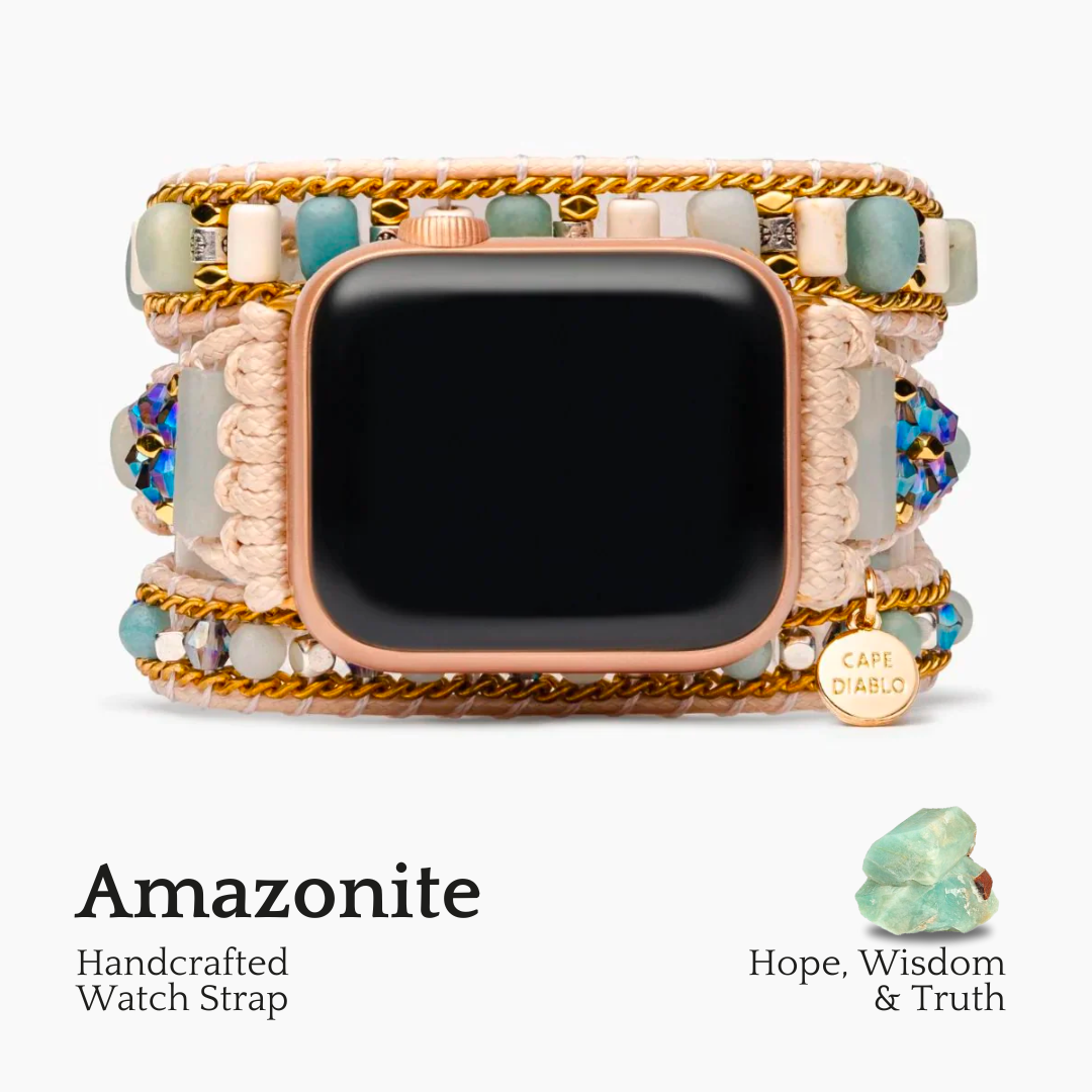 Bracelet de montre Apple Amazonite lucide