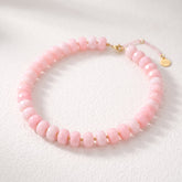 Collier Chunky Blush Dream en quartz rose