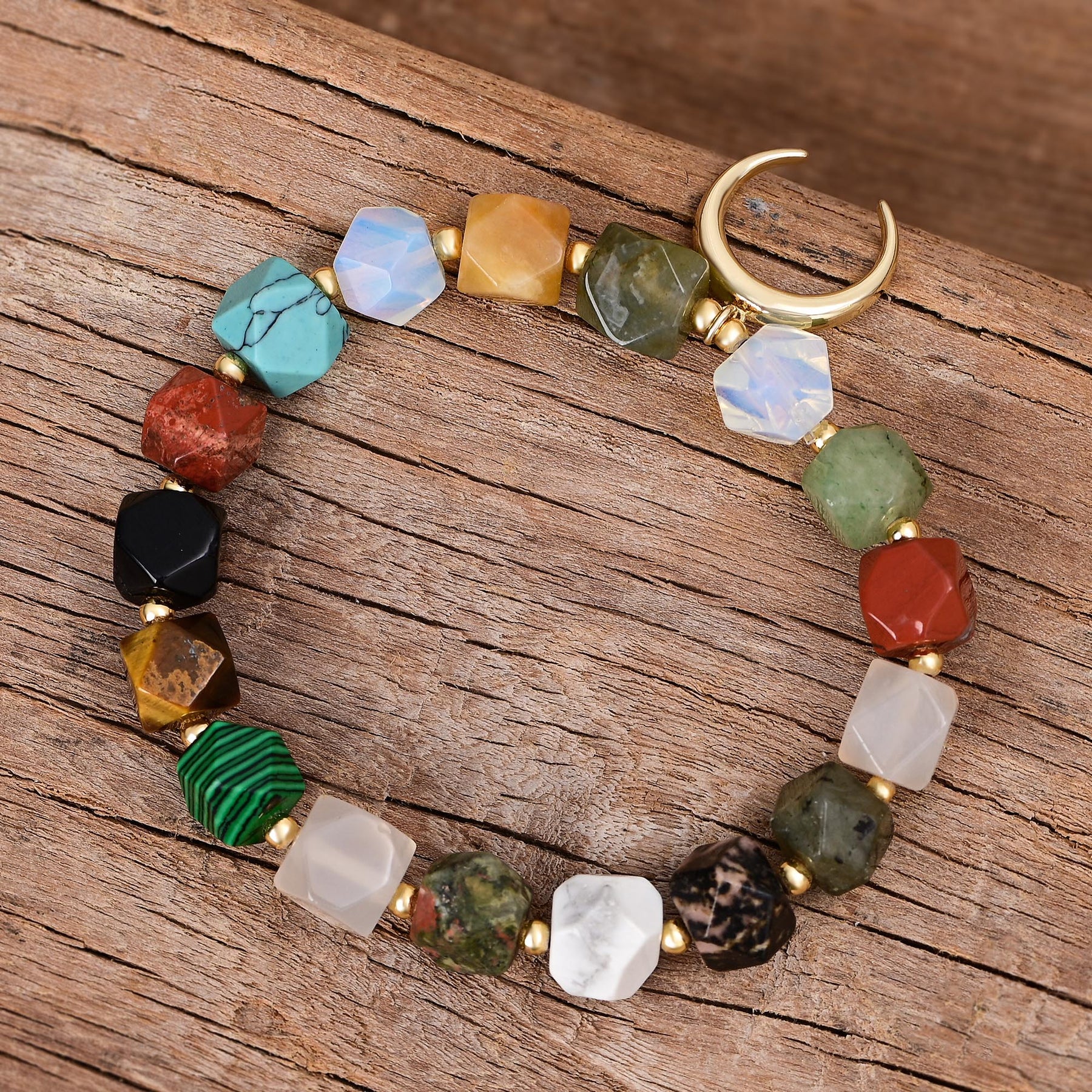 Mondstein Liebesanhänger Armband