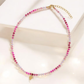 Collier en jade Rose Bliss