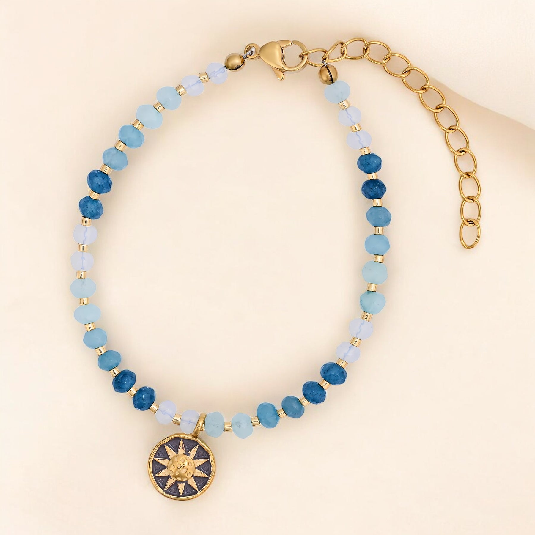 Bracelet en jade Ocean Glow