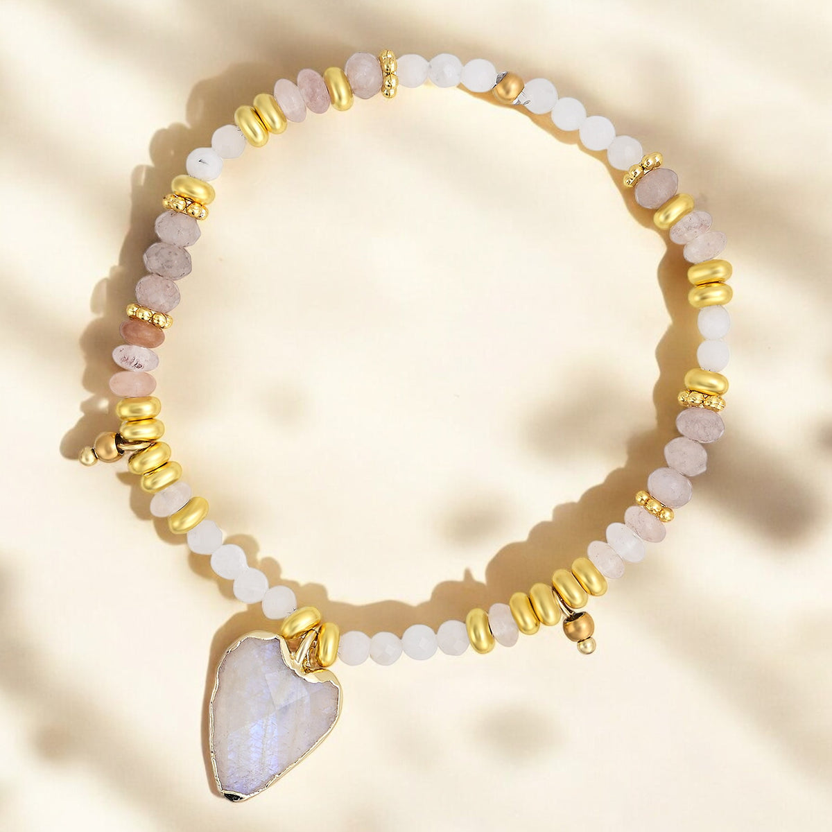Mitternachts-Achat-Lotus-Armband