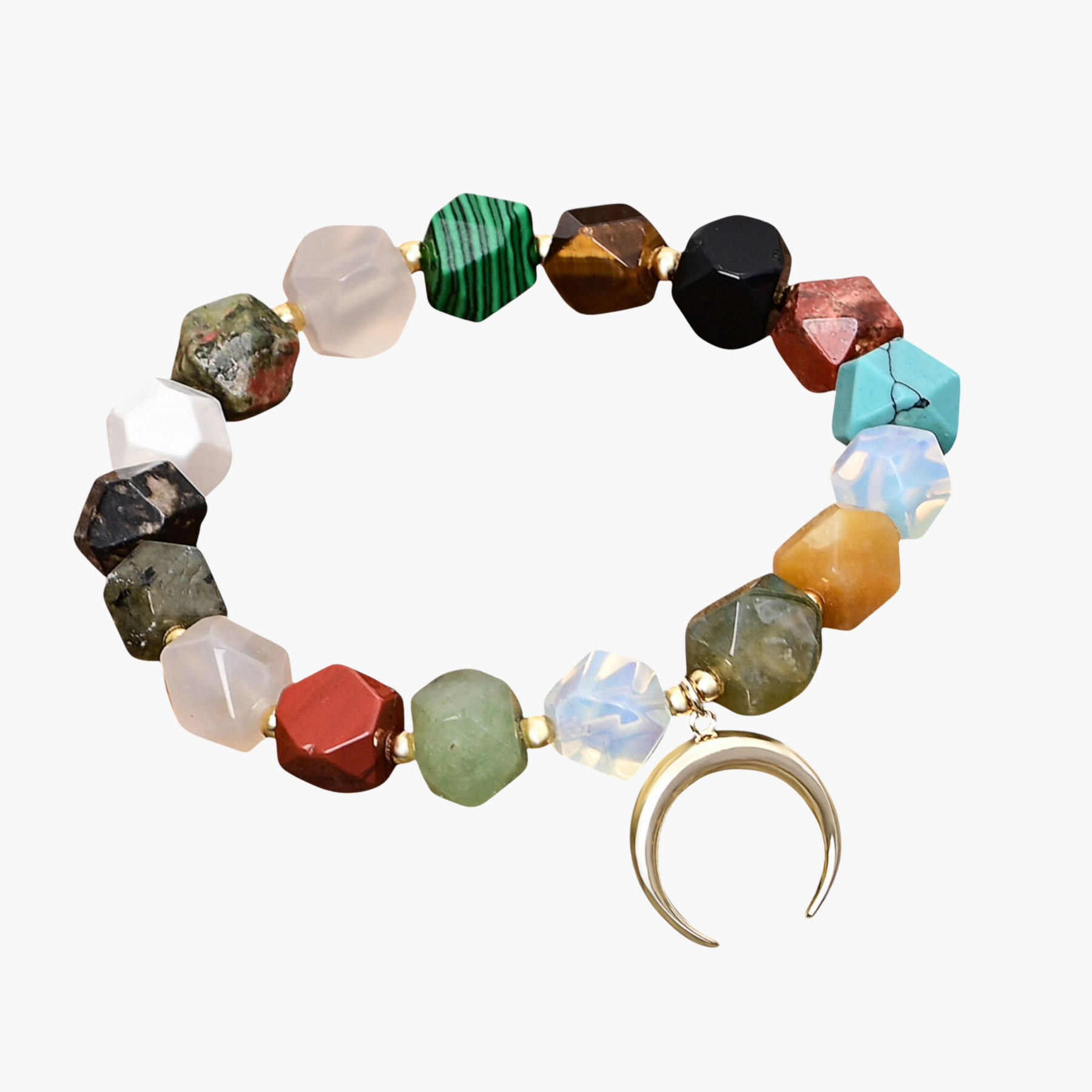 Mondstein Liebesanhänger Armband
