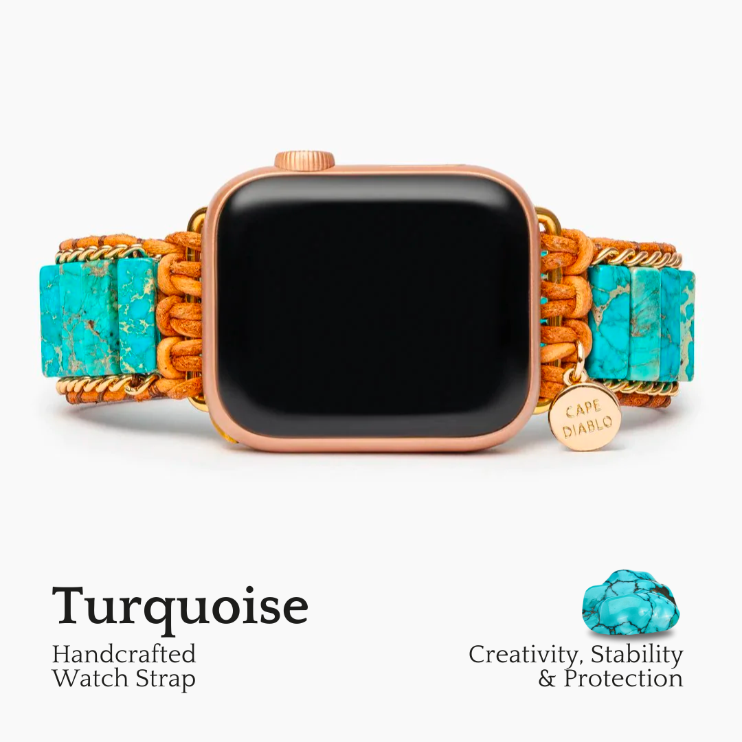 Bracelet Apple Watch en protection turquoise native