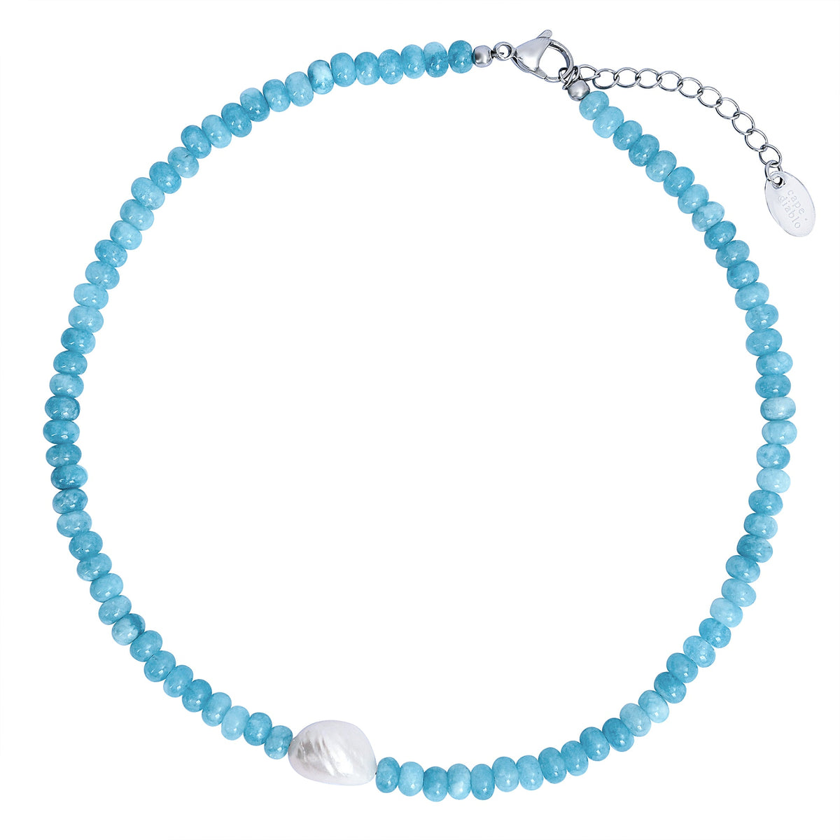 Jadeblüte Perlenkette